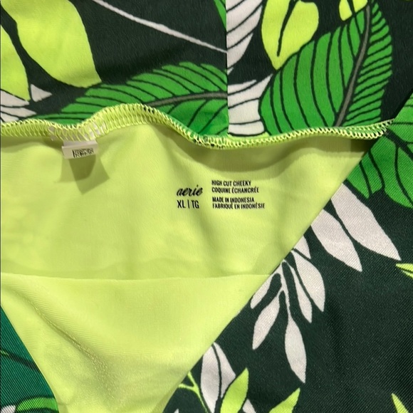 Bright Floral and Yellow High-Waisted Bikini Bottoms - Picture 2 of 3